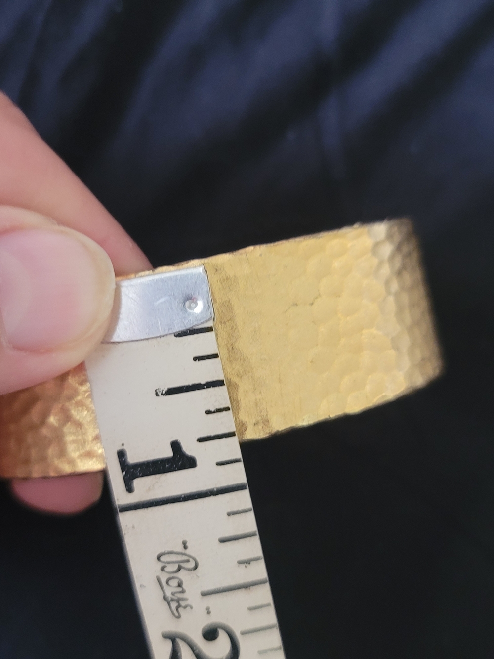 Givenchy Hammered Gold-Tone Cuff Bracelet - Picture 5 of 5